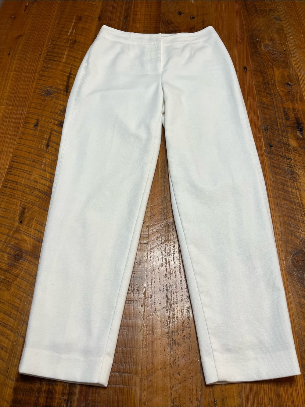Ann Taylor Winter White Tailored Pants Size 2 - Picture 2 of 12